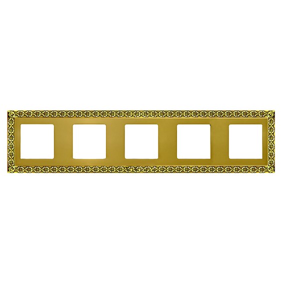 Рамка 5 постов FEDE SAN SEBASTIAN, bright gold, FD01225OB
