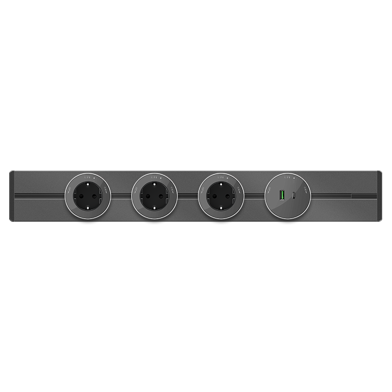 Systeme Electric MultiTrack Графит Шина открытой установки трековой системы 150 см