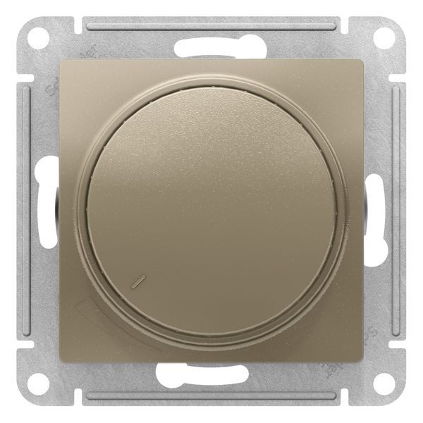 Светорегулятор поворотно-нажимной Schneider Electric ATLASDESIGN, 630 Вт, шампань, ATN000536