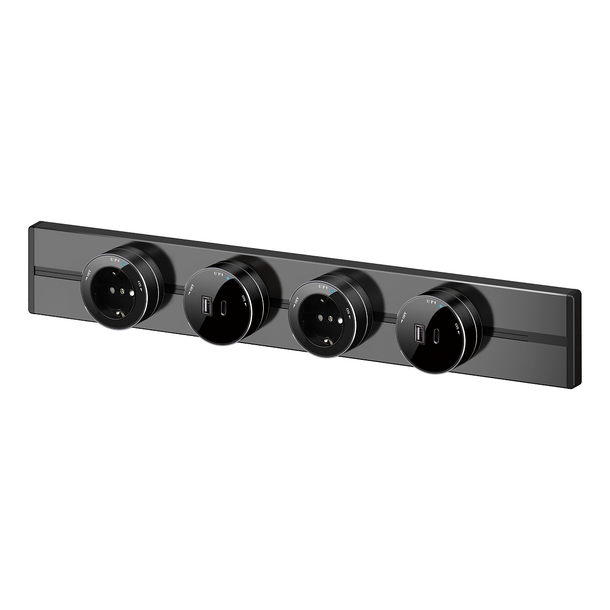 Systeme Electric MultiTrack Антрацит Шина скрытой установки трековой системы 200 см